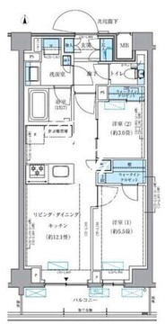 パークアクシス品川シーサイド 205 間取り図