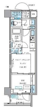 パークアクシス品川シーサイド 203 間取り図