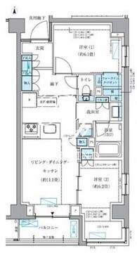 パークアクシス品川シーサイド 109 間取り図