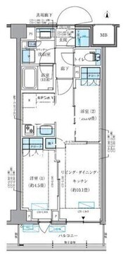 パークアクシス品川シーサイド 507 間取り図