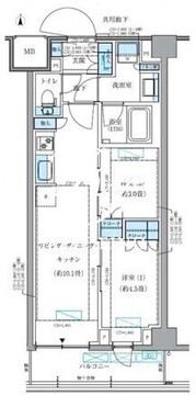 パークアクシス品川シーサイド 106 間取り図