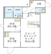 エクザム赤坂 503 間取り図