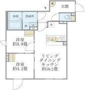 エクザム赤坂 403 間取り図