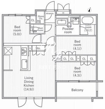 nido桜丘 202 間取り図