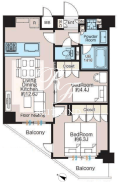 CREATIF三軒茶屋 506 間取り図