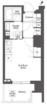 コンフォリア新中野 401 間取り図