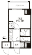 レジディア東品川 602 間取り図