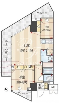 ズーム練馬高野台 504 間取り図