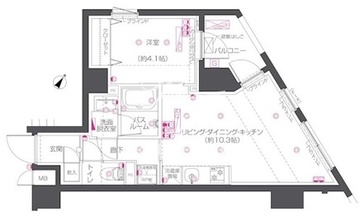 ズーム練馬高野台 205 間取り図