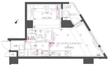 ズーム練馬高野台 405 間取り図