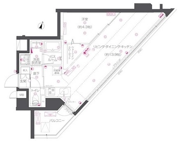 ズーム練馬高野台 501 間取り図
