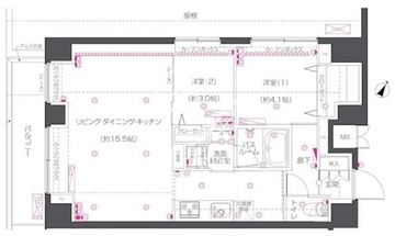 ズーム練馬高野台 406 間取り図