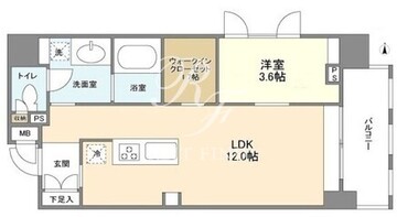 オルサス浅草 701 間取り図