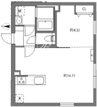 セレヌコート新江古田 101 間取り図