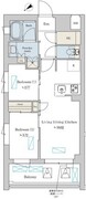 ブリリアイスト洗足池の杜 306 間取り図