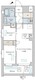 ブリリアイスト洗足池の杜 406 間取り図