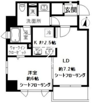 コートヒル本郷 203 間取り図