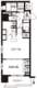 レジディア御茶ノ水 902 間取り図