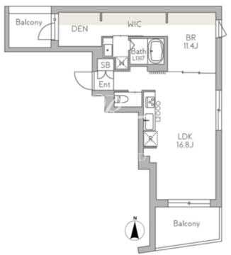 グランデュオ代沢5 303 間取り図