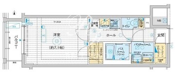 エステムプラザ東京ライズ 904 間取り図