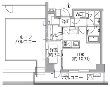 レスピール蓮根 703 間取り図