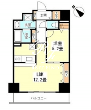 TKフラッツ渋谷 405 間取り図