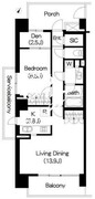 ブリリアイスト三軒茶屋 B-1001 間取り図