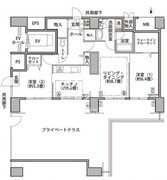 東雲キャナルコートCODAN 17-707 間取り図