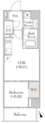 ルミーク門前仲町 502 間取り図