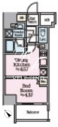リビオメゾン浅草橋 702 間取り図