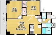 ソリニア日暮里 201 間取り図