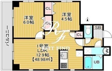 ソリニア日暮里 601 間取り図