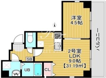 ソリニア日暮里 202 間取り図
