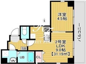 ソリニア日暮里 502 間取り図