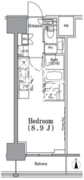 パークハビオ飯田橋 803 間取り図