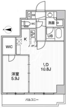 ジェノヴィア南千住2スカイガーデン 1003 間取り図