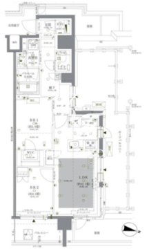 ドゥーエ早稲田 620 間取り図