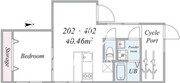 ザトリアス三宿 202 間取り図