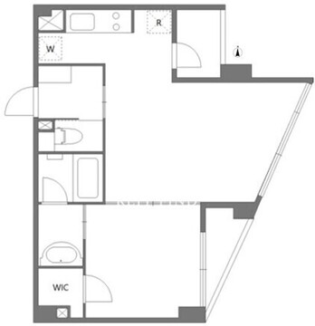 ベルジューレ高輪 102 間取り図