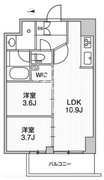 リテラス南千住サウス 202 間取り図