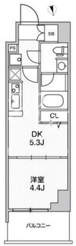 リテラス南千住サウス 208 間取り図