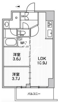 リテラス南千住サウス 502 間取り図
