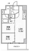 リテラス南千住サウス 702 間取り図