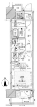 ブランズ元浅草 602 間取り図