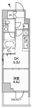 リテラス南千住サウス 709 間取り図