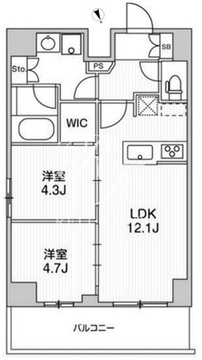リテラス南千住サウス 906 間取り図