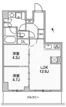 リテラス南千住サウス 1105 間取り図