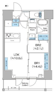 クレヴィアリグゼ蒲田西 1102 間取り図