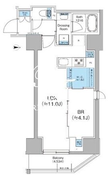 クレヴィアリグゼ蒲田西 1503 間取り図