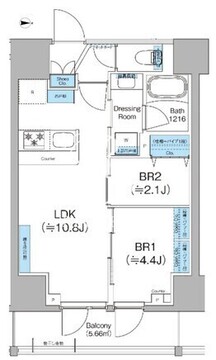 クレヴィアリグゼ蒲田西 702 間取り図